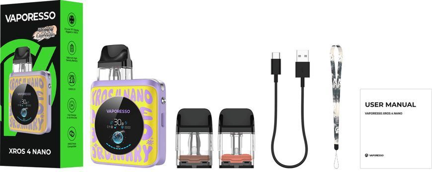POD-система Vaporesso XROS 4 Nano - Twilight Purple POD-VAP-XR4N-TWP фото