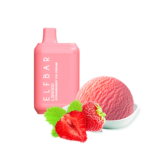 Одноразка ELF BAR LB5000 - Strawberry Ice Cream (Полуничне Морозиво) OD-ELF-LB5000-SIC фото
