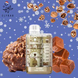 Одноразка ELF BAR TE5000 New Year Edition - Hazel Toffee (Горіх Ірис) OD-ELF-TE5000NY-HZT фото