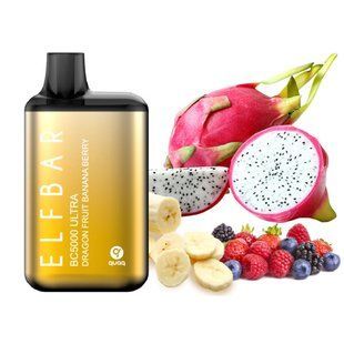 Одноразка ELF BAR BC5000 Ultra - Dragon Fruit Banana Berry (Пітахайя Банан Ягоди) OD-ELF-BC5000U-DFB фото
