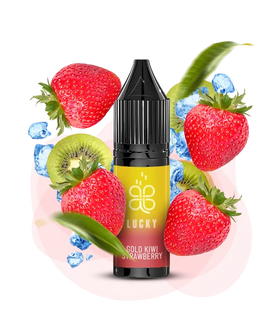 Рідина Lucky 15 мл 50 мг - Gold Kiwi Strawberry (Золоте Ківі Полуниця) RID-LUC-15-50-GKS фото