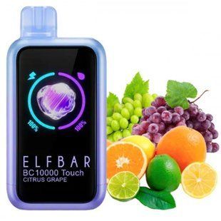 Одноразка ELF BAR BC10000 Touch - Citrus Grape (Цитрус Виноград) OD-ELF-BC10000T-CTG фото