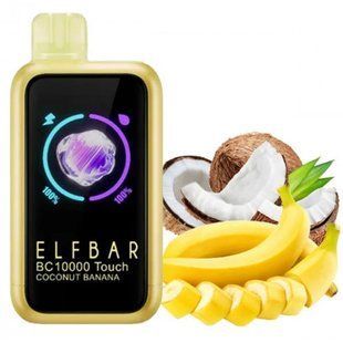 Одноразка ELF BAR BC10000 Touch - Coconut Banana (Кокос Банан) OD-ELF-BC10000T-CCB фото