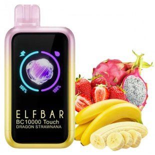 Одноразка ELF BAR BC10000 Touch - Dragon Strawnana (Пітахайя Полуниця Банан) OD-ELF-BC10000T-DSR фото