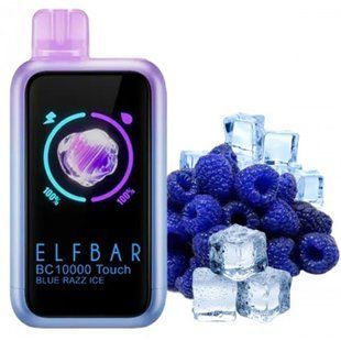 Одноразка ELF BAR BC10000 Touch - Blue Razz Ice (Блакитна Малина Лід) OD-ELF-BC10000T-BRI фото